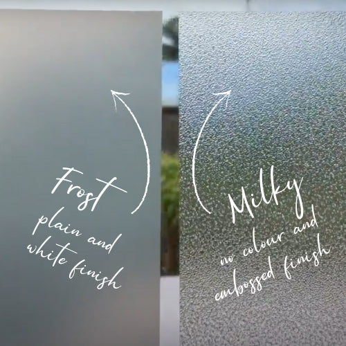 Milky | Static Cling Window Film - 90cm x 1.5m