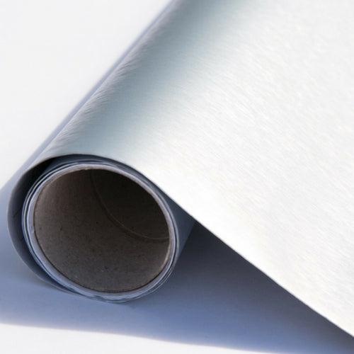 Metallic Steel Silver | Adhesive Vinyl - 67.5cm x 1.5m